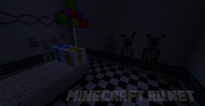 Five Nights at Freddy's - Fazbear's Pizza (FNAF) v.1.3 [1.8] › Maps ›   — Minecraft Downloads