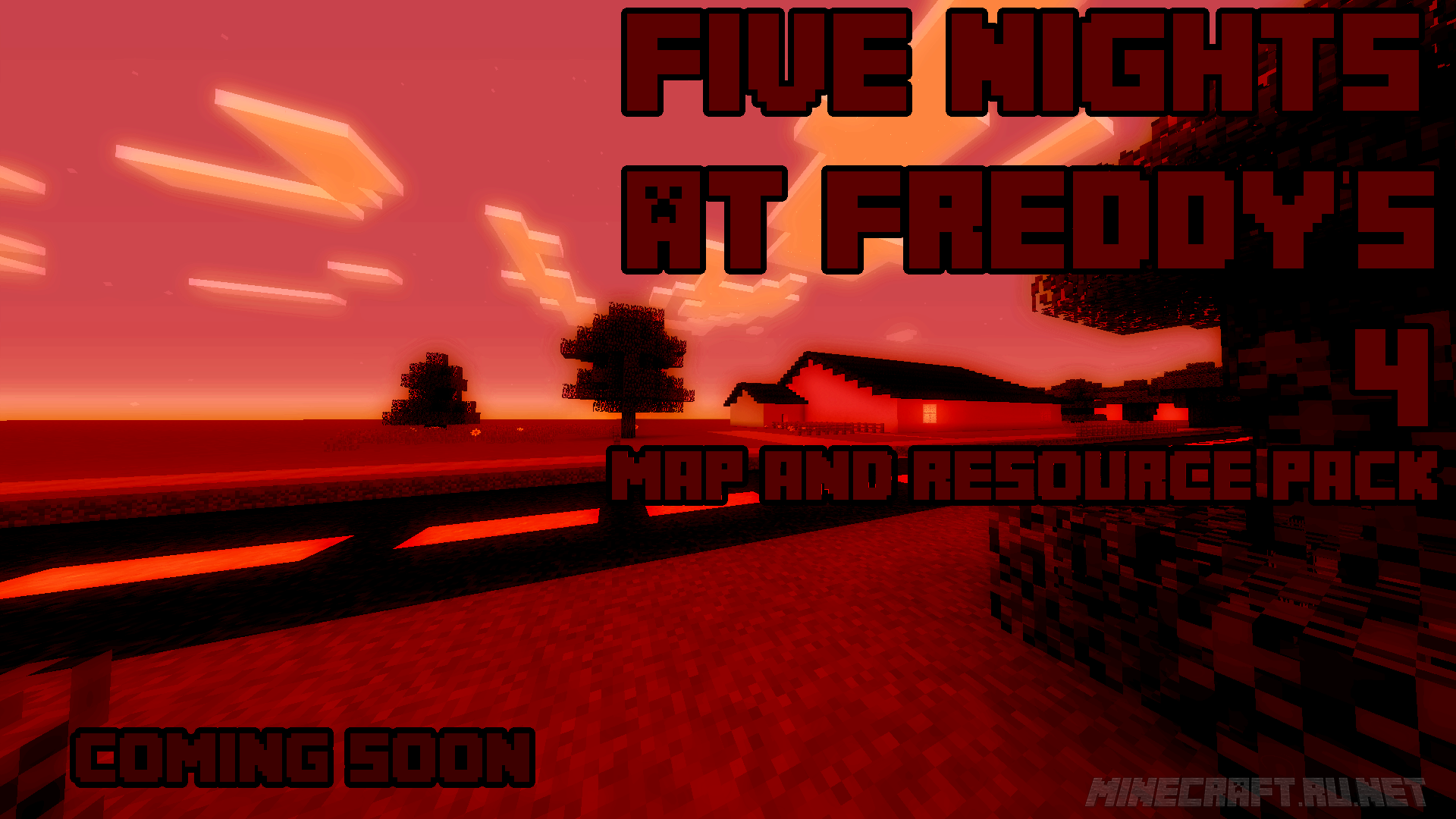 FIVE NIGHTS AT FREDDY'S 4 MINECRAFT MAP DOWNLOAD (Fnaf 4 Map