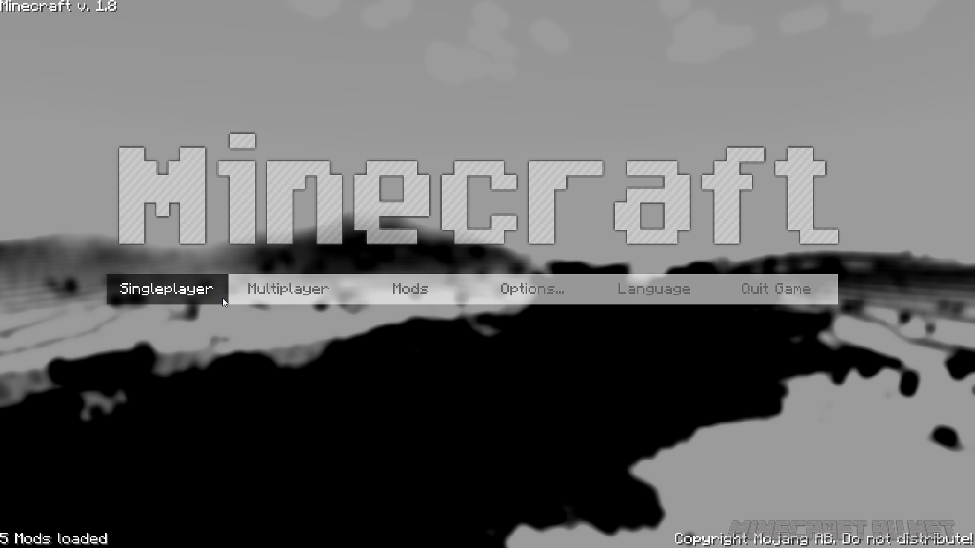 Minecraft Custom Main Menu