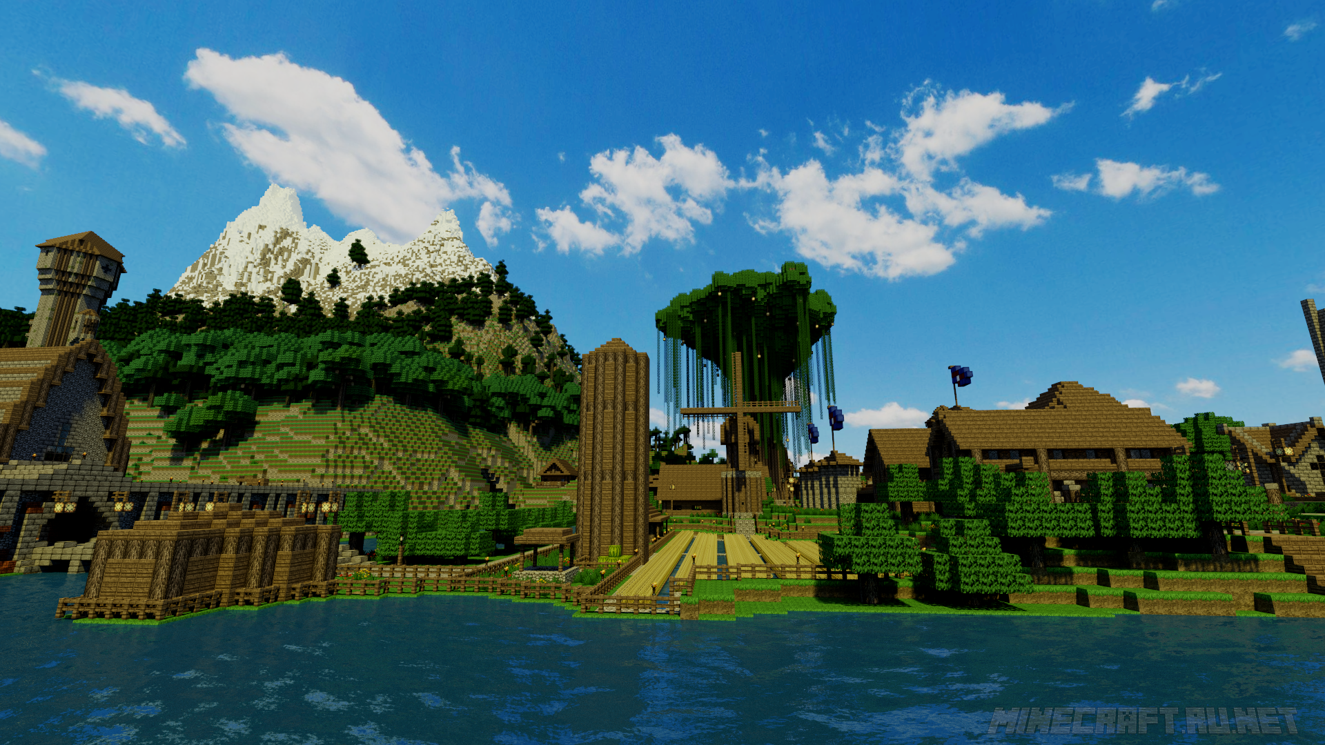 Майнкрафт. Мир МАЙНКРАФТА. Фото майнкрафт. Красивый мир МАЙНКРАФТА. Minecraft offline
