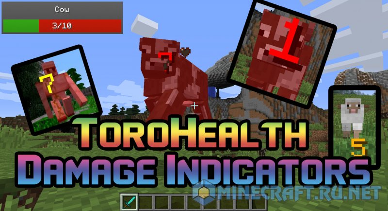 Minecraft ToroHealth Damage Indicators