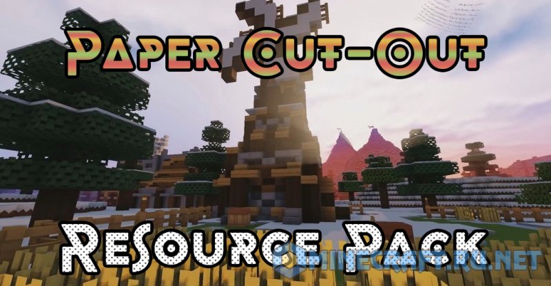 Paper Cut Out Resource Pack 1.20 / 1.19