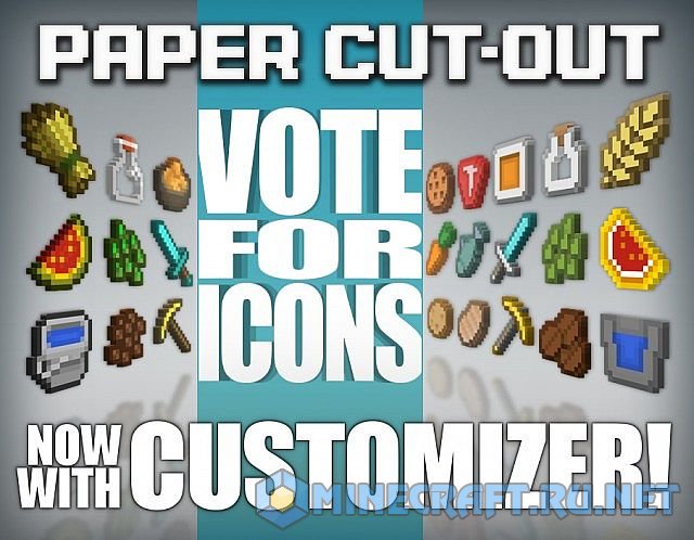 Paper Cut Out Resource Pack 1.20 / 1.19