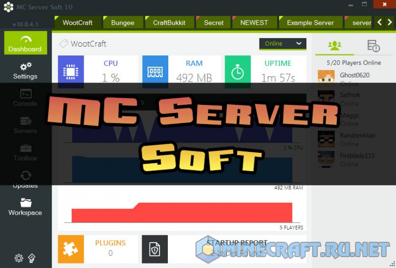 minecraft server software