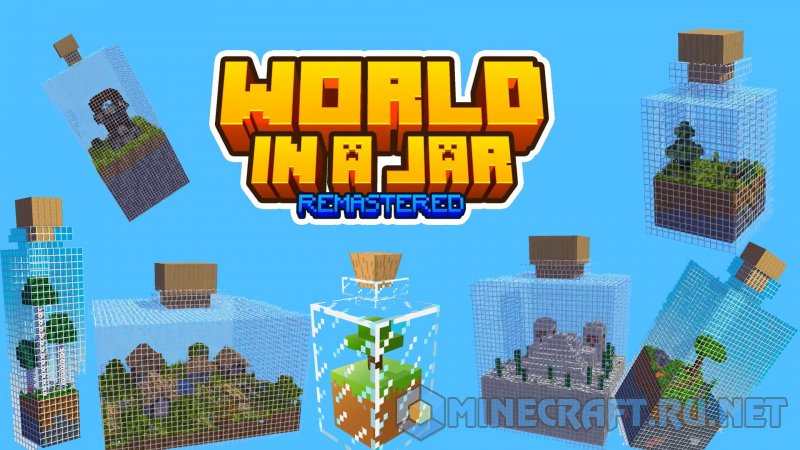 World In A Jar Remastered 1 17 Maps Mc Pc Net Minecraft Downloads